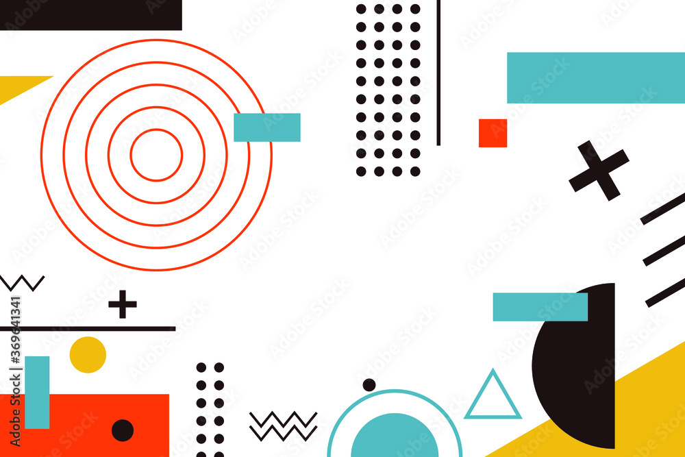 Bentuk background yang memiliki banyak bentuk seperti persegi