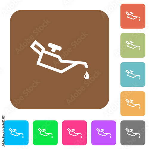Oiler rounded square flat icons