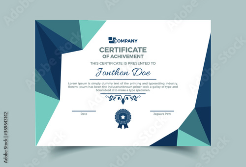 Corporate Professional Certificate Template Design