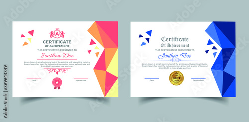Corporate Professional Certificate Template Design