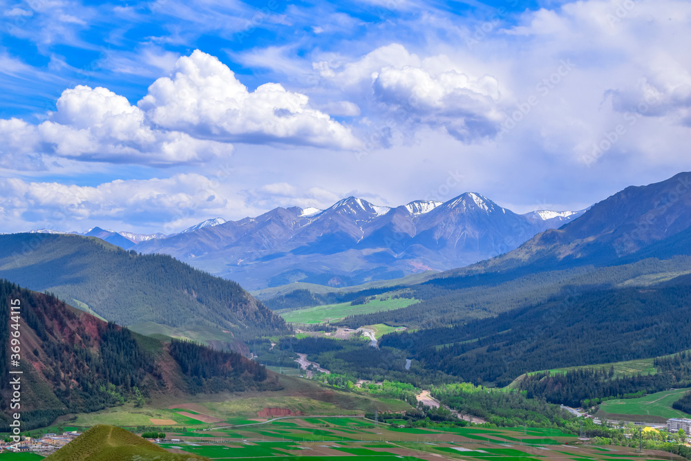 Obraz premium Qilian County Landscape