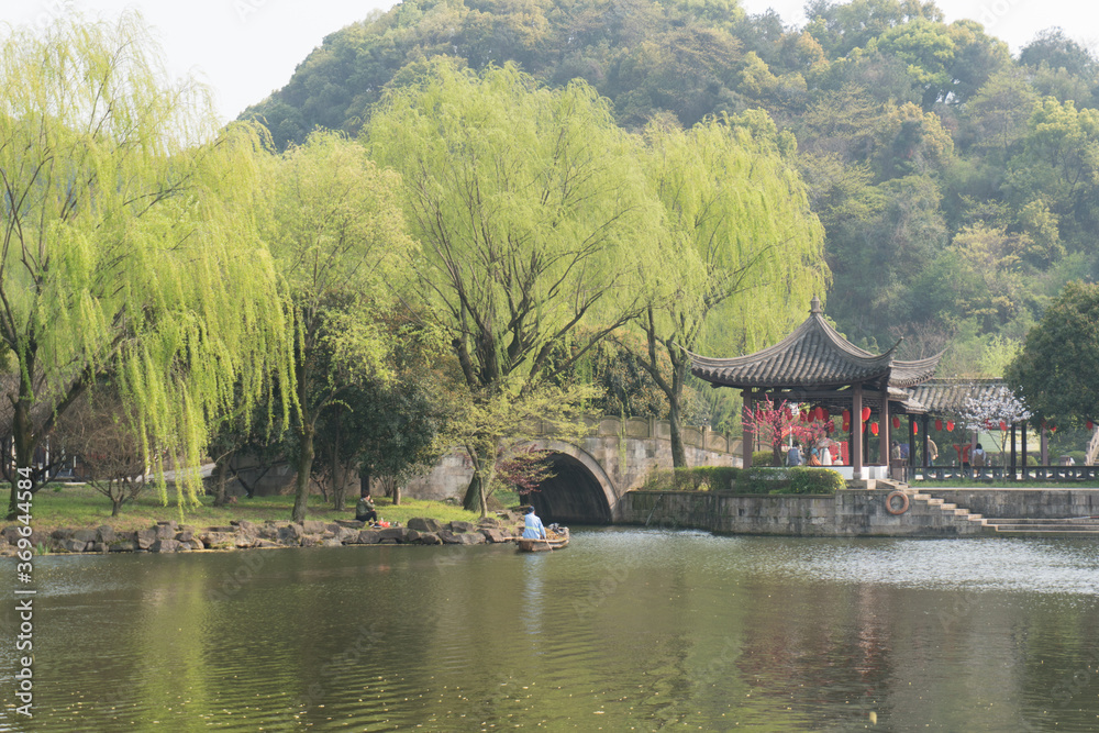 Fototapeta premium 中国 東湖の景色