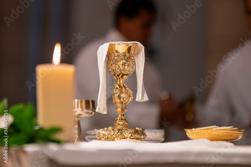 communion in a church photo
