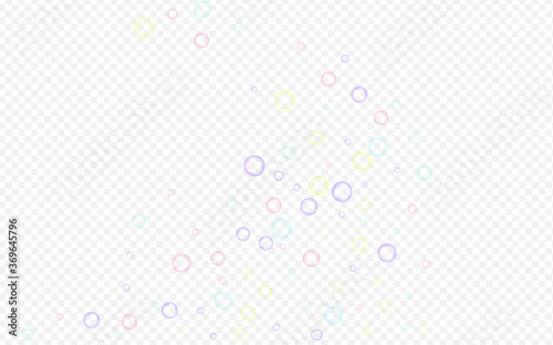 Rainbow Foam Water Transparent Background. Air 