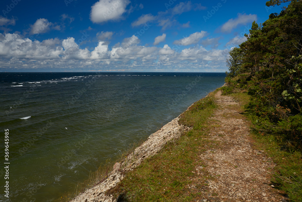 beautiful view from cliff on Saaremaa island