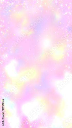 Magic rainbow sparkles background. 3d rendering picture. (vertical) © tykcartoon