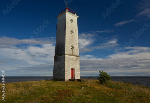 beautiful Saaretuka lighthouse on Saaremaa island in Estonia © Diana Taliun