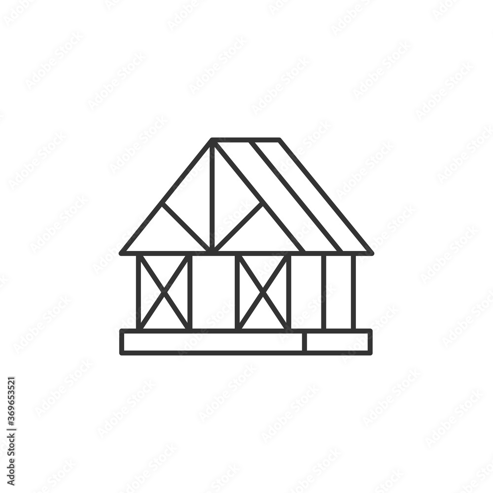 Framing Modern Simple Outline Vector Icon Framing Modern Simple Outline Vector Icon