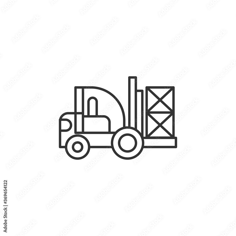 Fototapeta premium Forklift Modern Simple Vector Icon