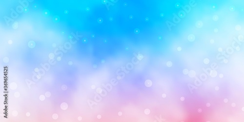 Light Blue, Yellow vector pattern with abstract stars. Shining colorful illustration with small and big stars. Pattern for wrapping gifts.