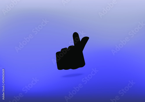 black mini heart symbol for Lesbian, Gay, Bisexual, Transgender, Queer concept on purple isolated background, LGBTQ symbol, Gender identity, Gender expression, creative design vector illustration