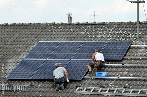 Montage einer Solaranlage