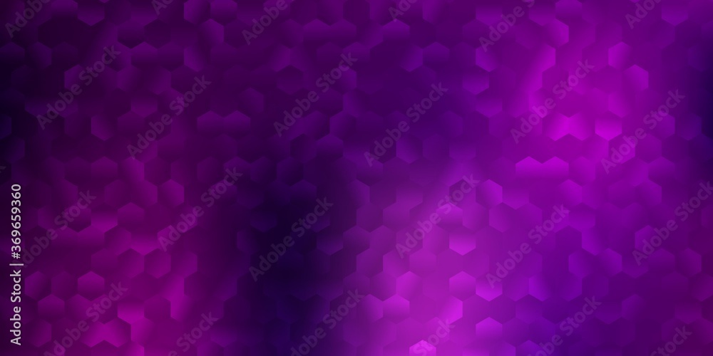 Light purple, pink vector cover with simple hexagons. Light purple, pink vector cover with simple hexagons.