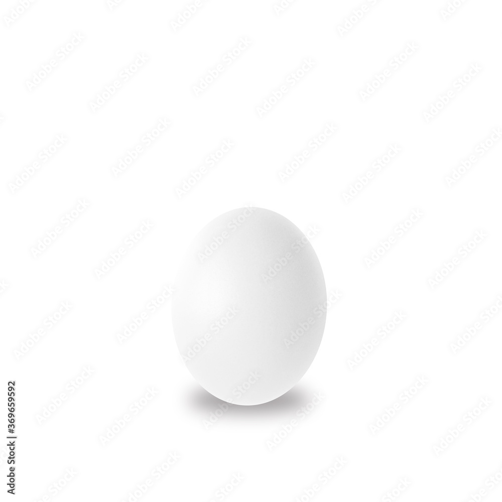 white egg isolated on white background ,3D illustration white egg isolated on white background ,3D illustration