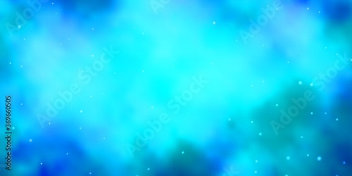 Light BLUE vector layout with bright stars. Colorful illustration with abstract gradient stars. Pattern for new year ad, booklets.