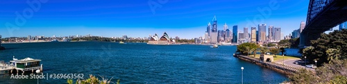 Panoramic view of Sydney Harbour NSW Australia 