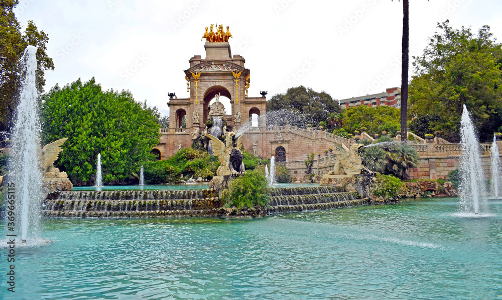 Parque de la Ciudadela en Barcelona España


