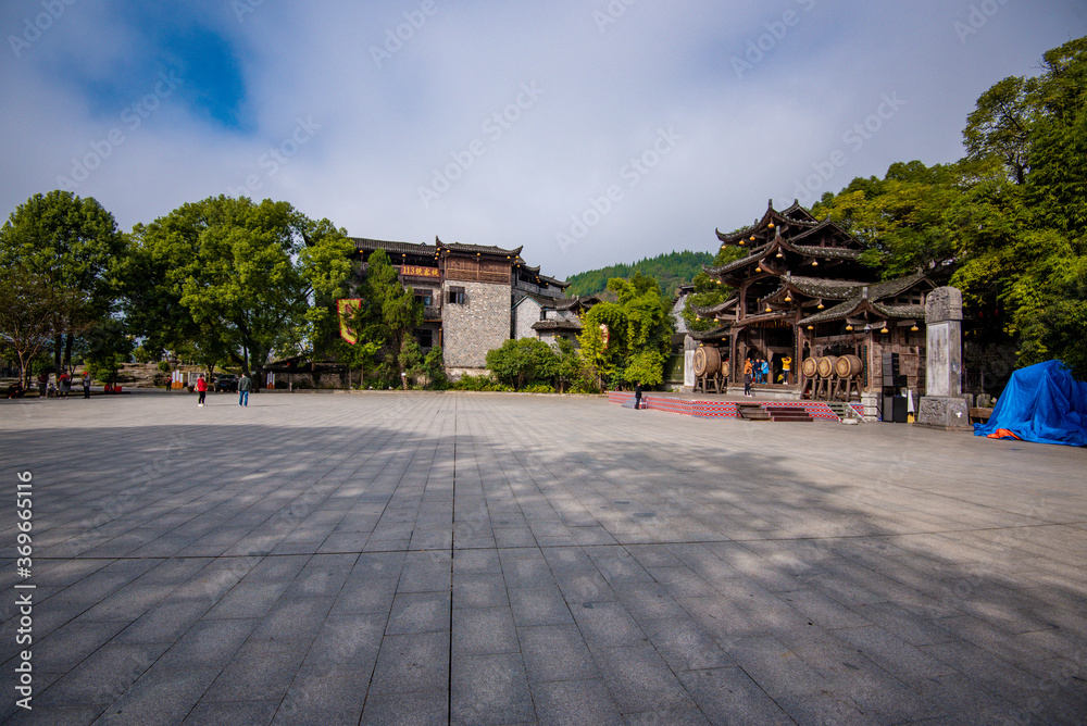 Street view local visitor and tourist in Furong Ancient Town (Furong Zhen, Hibiscus Town), China. Furong Ancient Town is famous tourism attraction place. Street view local visitor and tourist in Furong Ancient Town (Furong Zhen, Hibiscus Town), China. Furong Ancient Town is famous tourism attraction place.