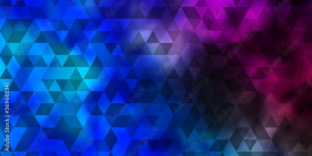 Dark Pink, Blue vector background with triangles. Dark Pink, Blue vector background with triangles.