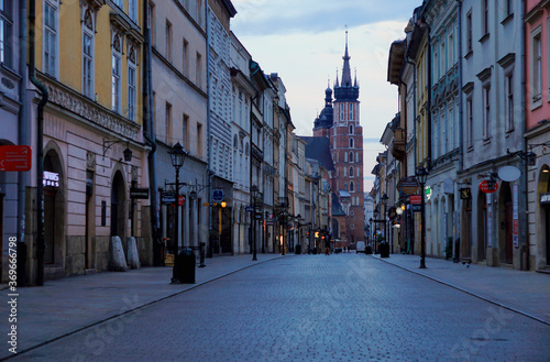 Cracow, Florianska street, St. Mary's Basilica photo