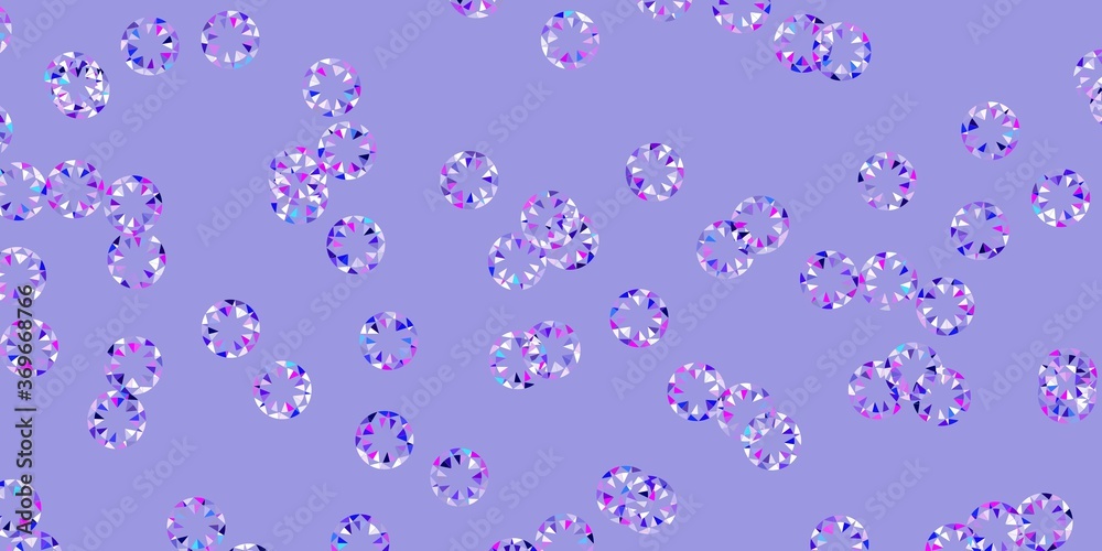 Light pink, blue vector template with circles. Light pink, blue vector template with circles.