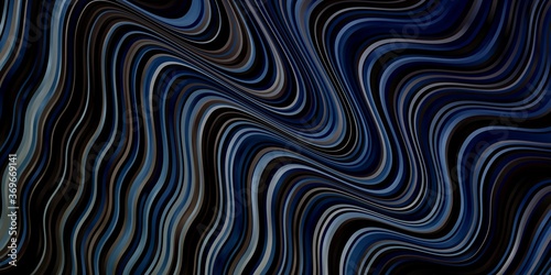 Light Blue, Red vector layout with curves. Gradient illustration in simple style with bows. Best design for your ad, poster, banner.