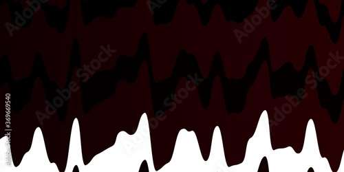 Dark Blue, Red vector template with curved lines. Colorful abstract illustration with gradient curves. Template for your UI design.