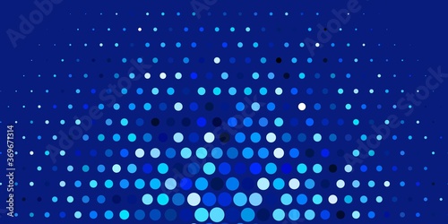 Dark BLUE vector texture with disks. Abstract illustration with colorful spots in nature style. Pattern for business ads.
