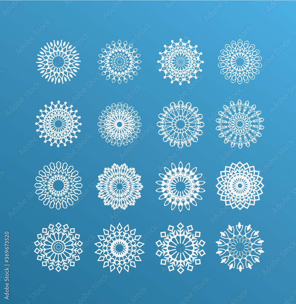 Snowflake winter set Snowflake winter set