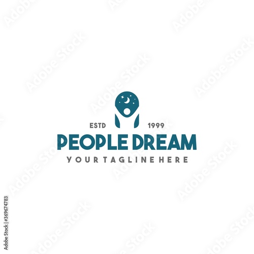 Creative people dream logo design