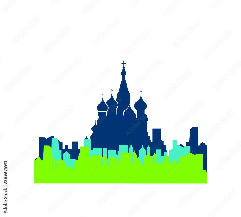 Moscow  city silhouette