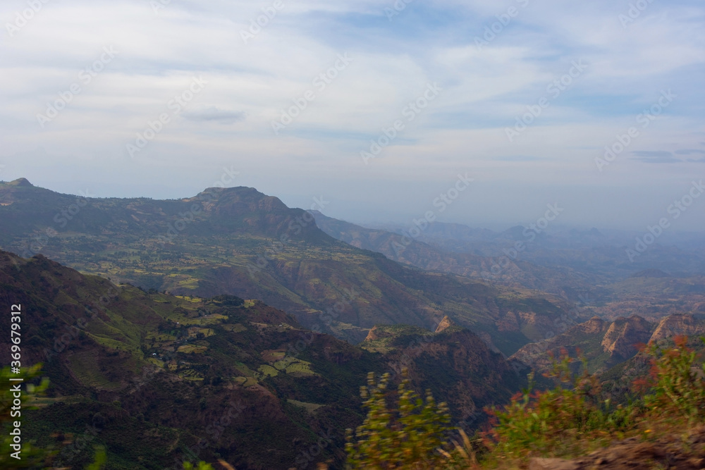 Naklejka premium Simien mountains, Ethiopian highlands