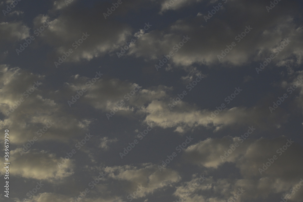 The Dark Blue cloud on the sky.