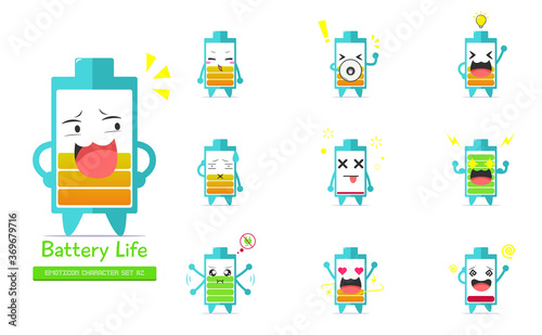 Battery life emoticon character set  2 © Grand Reignhart