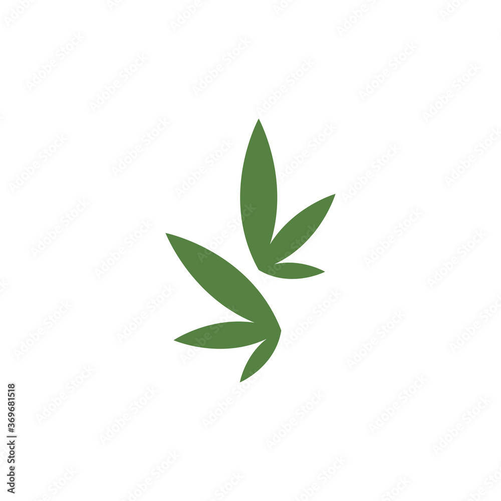 Fototapeta premium Canabis Logo Template vector