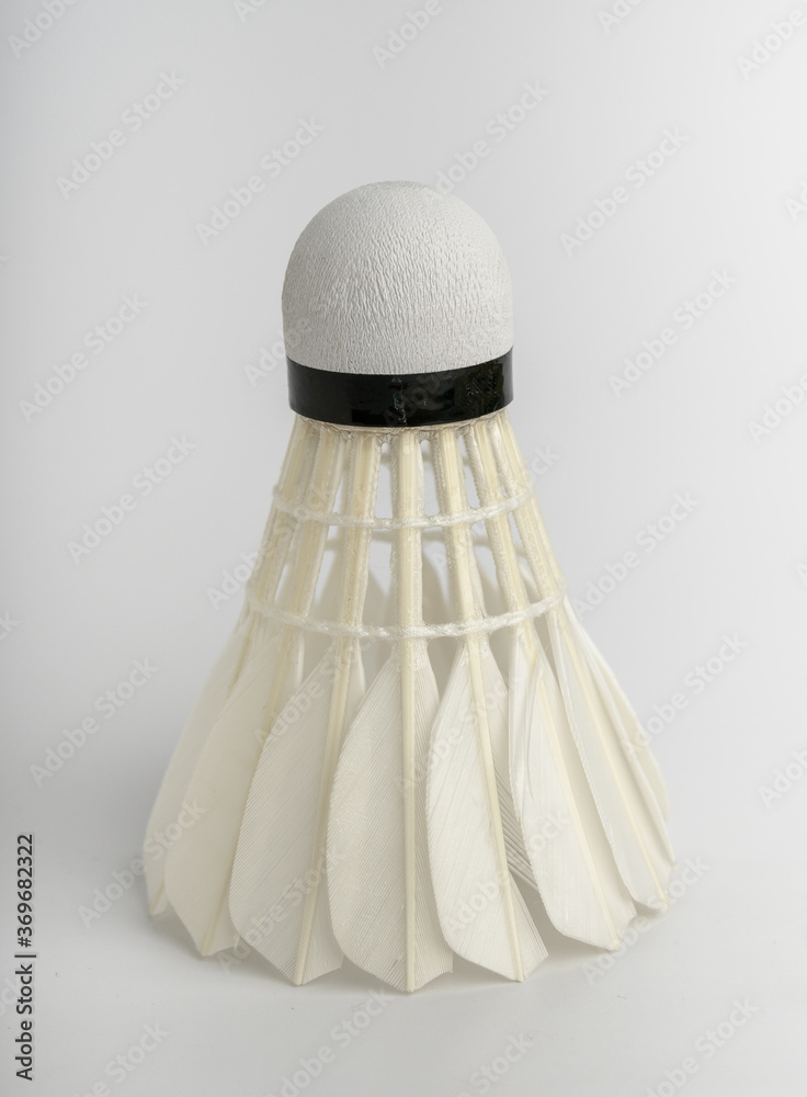 shuttlecock on white background