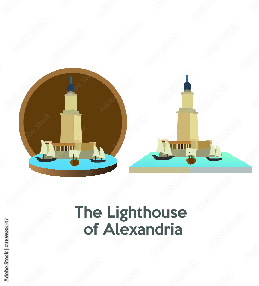 Naklejka premium The Lighthouse of Alexandria