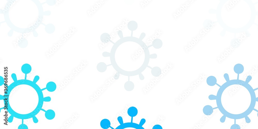 Light Blue, Yellow vector template with flu signs. Light Blue, Yellow vector template with flu signs.
