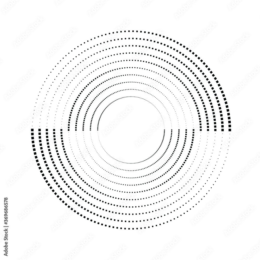 Halftone dots in circle form. round logo . vector dotted frame . design element Halftone dots in circle form. round logo . vector dotted frame . design element