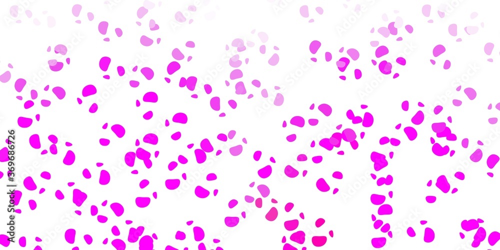 Light purple, pink vector backdrop with chaotic shapes. Light purple, pink vector backdrop with chaotic shapes.