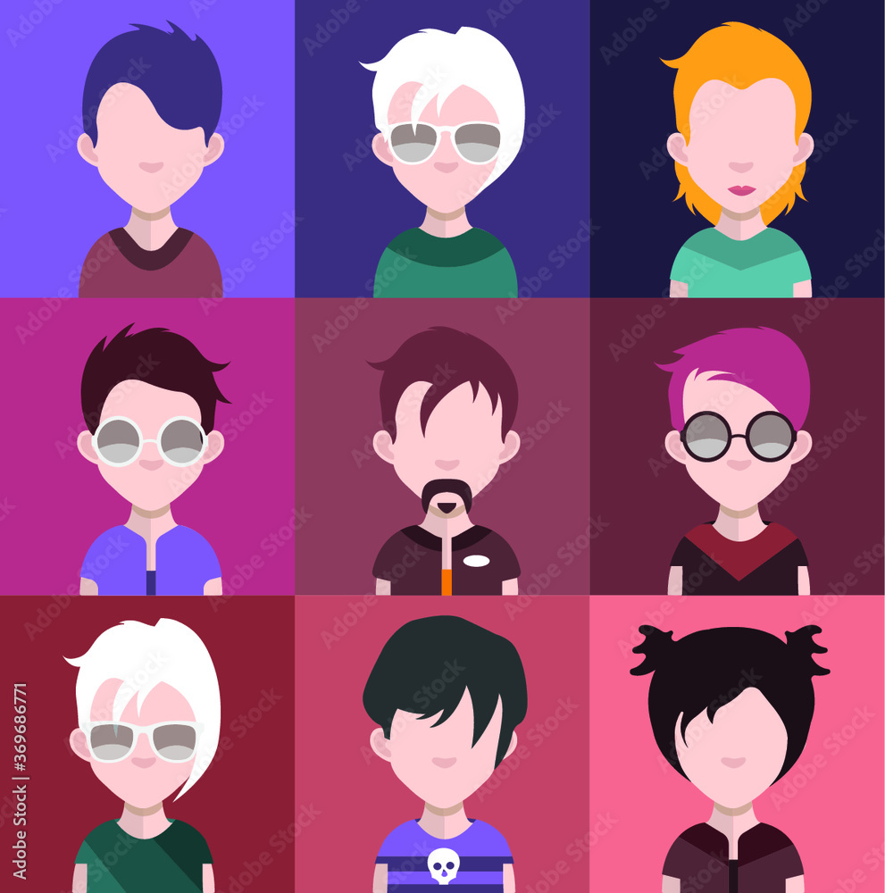 Collection of avatars Collection of avatars