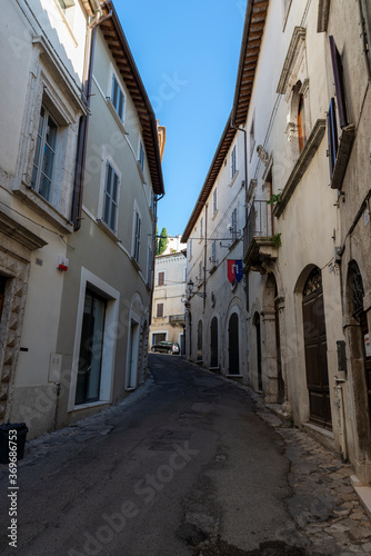 street of repubblica of in the center of amelia © Federico