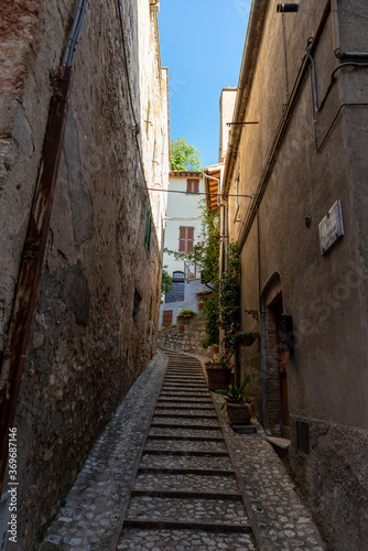 architecture of streets and buildings in the center of amelia © Federico