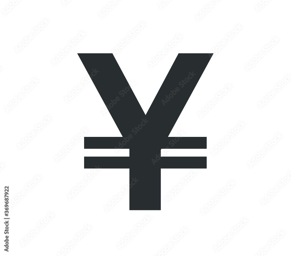 Obraz premium Japanese yen icon. Vector yen icon. Japanese currency icon. 