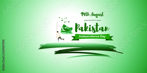 vector illustration for Pakistan independence day-14th August