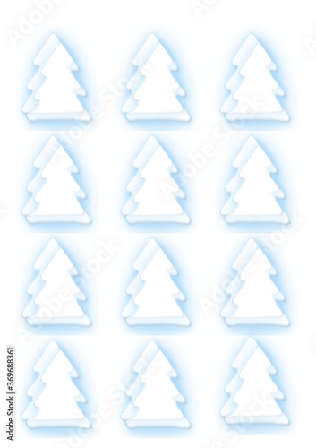 Free Download Set of christmas trees - GFXLoad
