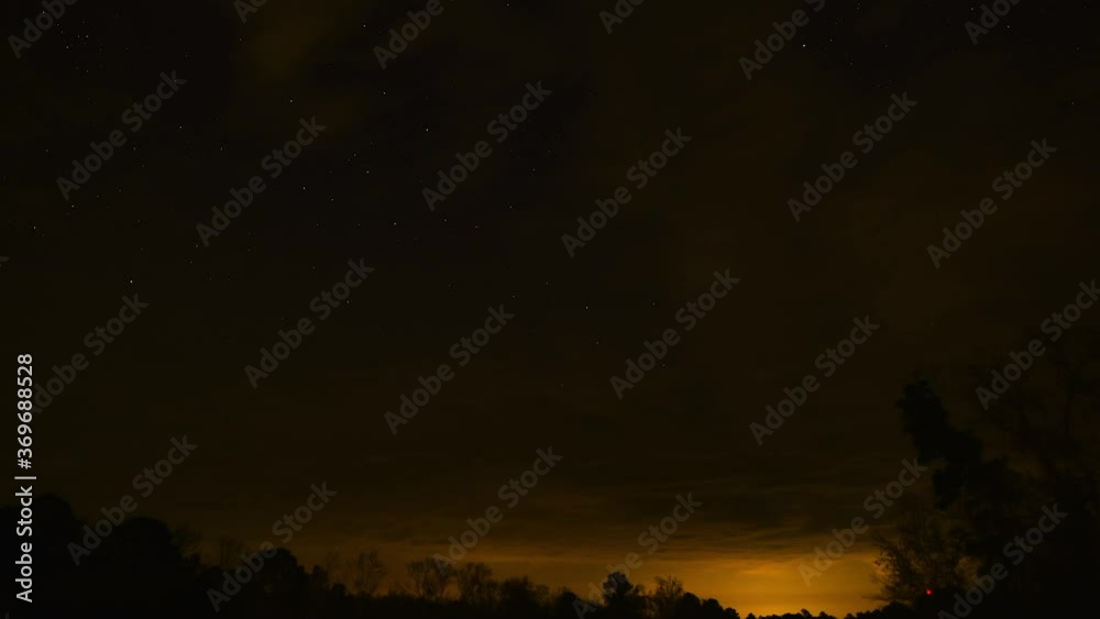 Skyscape with stars and clouds at night, timelapse Skyscape with stars and clouds at night, timelapse