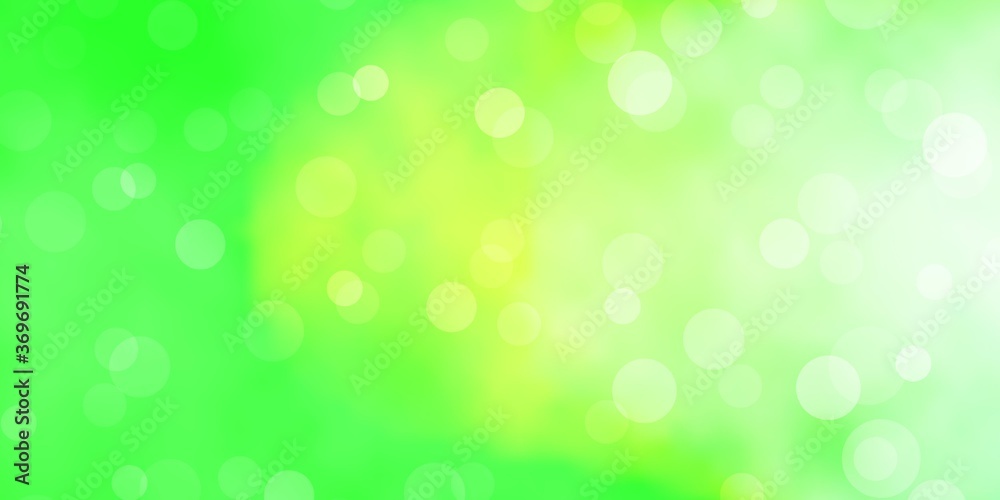 Light Green vector layout with circles. Modern abstract illustration with colorful circle shapes. Pattern for booklets, leaflets. Light Green vector layout with circles. Modern abstract illustration with colorful circle shapes. Pattern for booklets, leaflets.