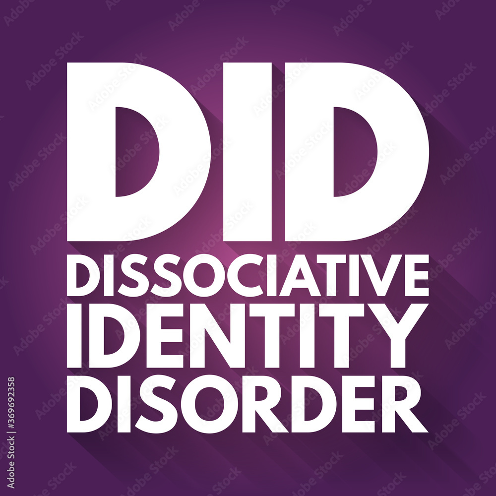 DID - Dissociative Identity Disorder acronym, medical concept background