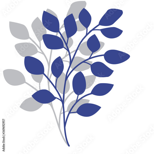 Tropical palm leaf icon. Vector illustration